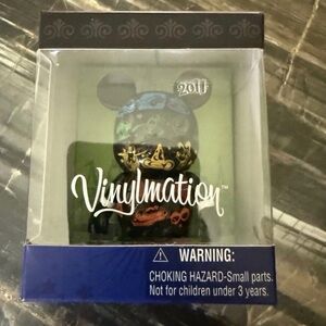 Disney Vinylmation 2011 Series Figure 3” Black Fab Five Logo Collectible Figure